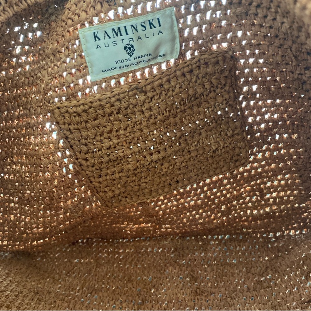 Helen Kaminski Brown Handwoven Shoulder Bag with Wooden Button - Picture 4 of 4
